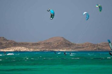 Kitesurfing a Fuerteventura